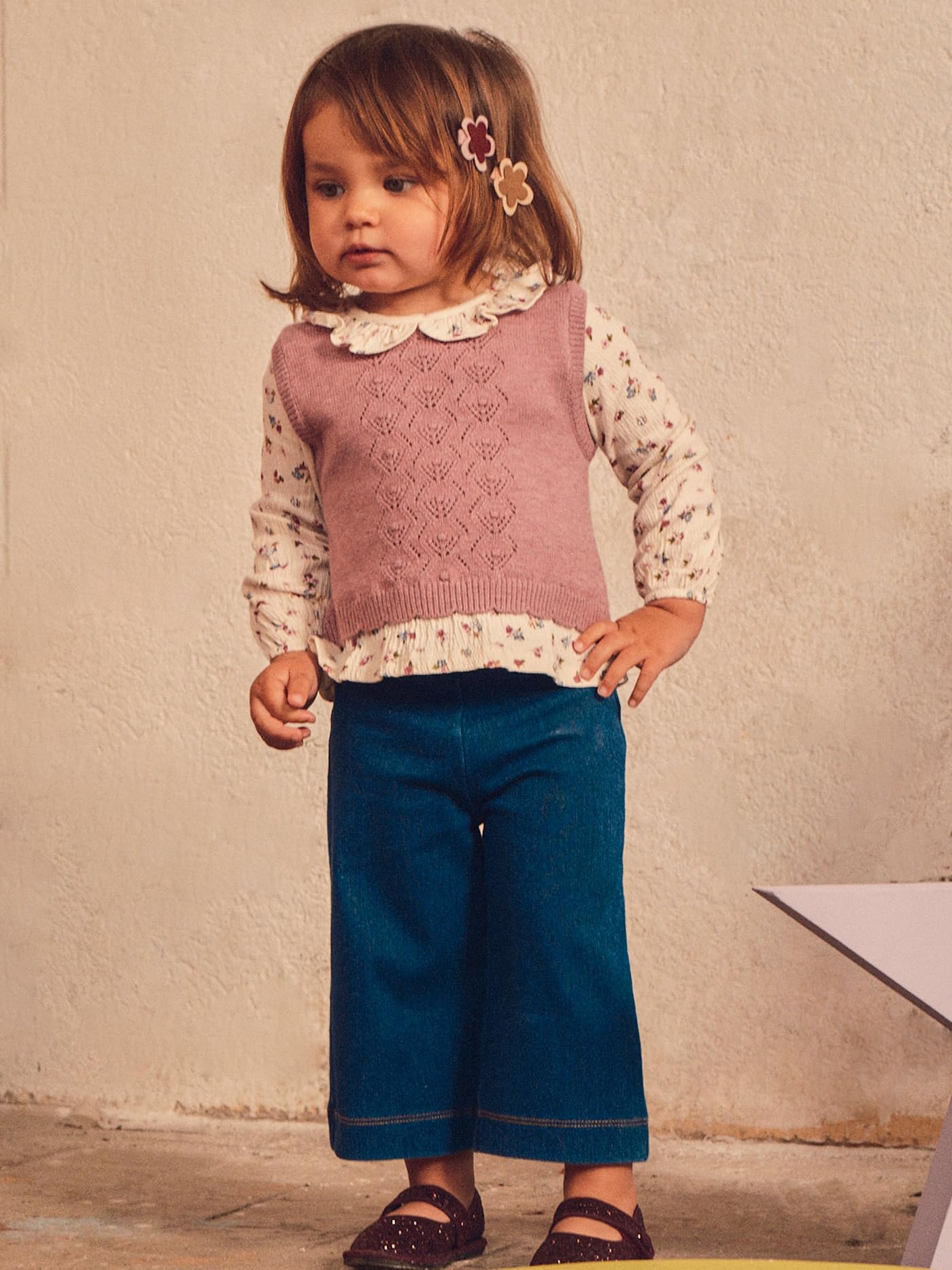 Mayoral Compl. Pantalone Gilet Unito per Bimba Violetta m
