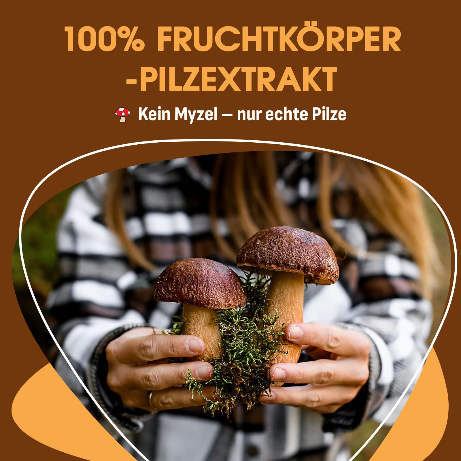 Pilzkaffee – Mushroom Coffee mit 10 Pilzen, Adaptogenen & Probiotika, Instant-Arabica-Kaffee mit Löwenmähne, Chaga, Reishi, Cordyceps & mehr, Pilz-Extrakt-Pulver, 150 g