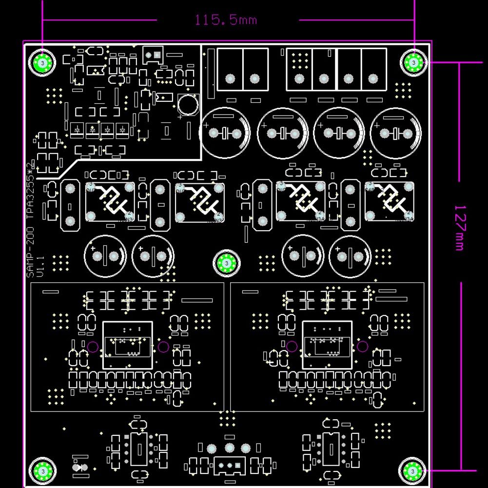 TPA3255 - Amplificador de potencia Bluetooth dual de 1200 W + 600 W 2.0 estéreo de alta fidelidad, clase D, amplificador TL072 Op Amp