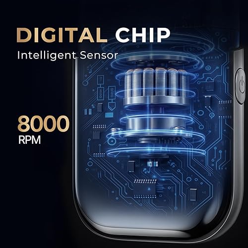 Miniatura 3 de Afeitadoras eléctricas de papel de aluminio para maquinilla de afeitar eléctrica de cara masculina  IPX7 resistente al agua con pantalla LED y carga
