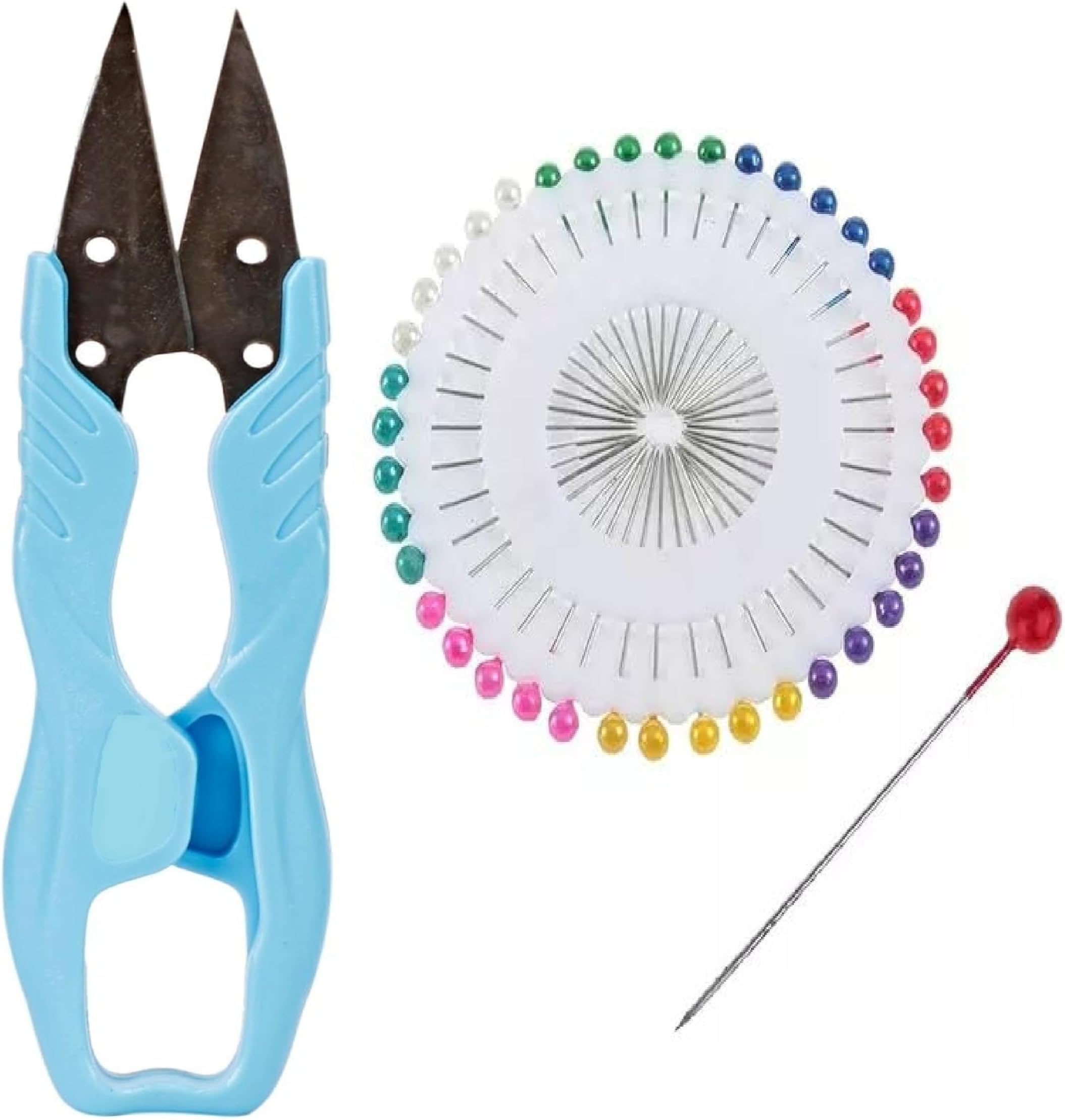 Divyanshi Thread Cutte and Pearl Head Pins | Ideal for Sewing, Boutique, Tailoring, Fashion Designing, Dressmaking, Patchwork, Wedding, Art and Craft, Cloth Cutting, Tailoring Tools Ideal for Paper
