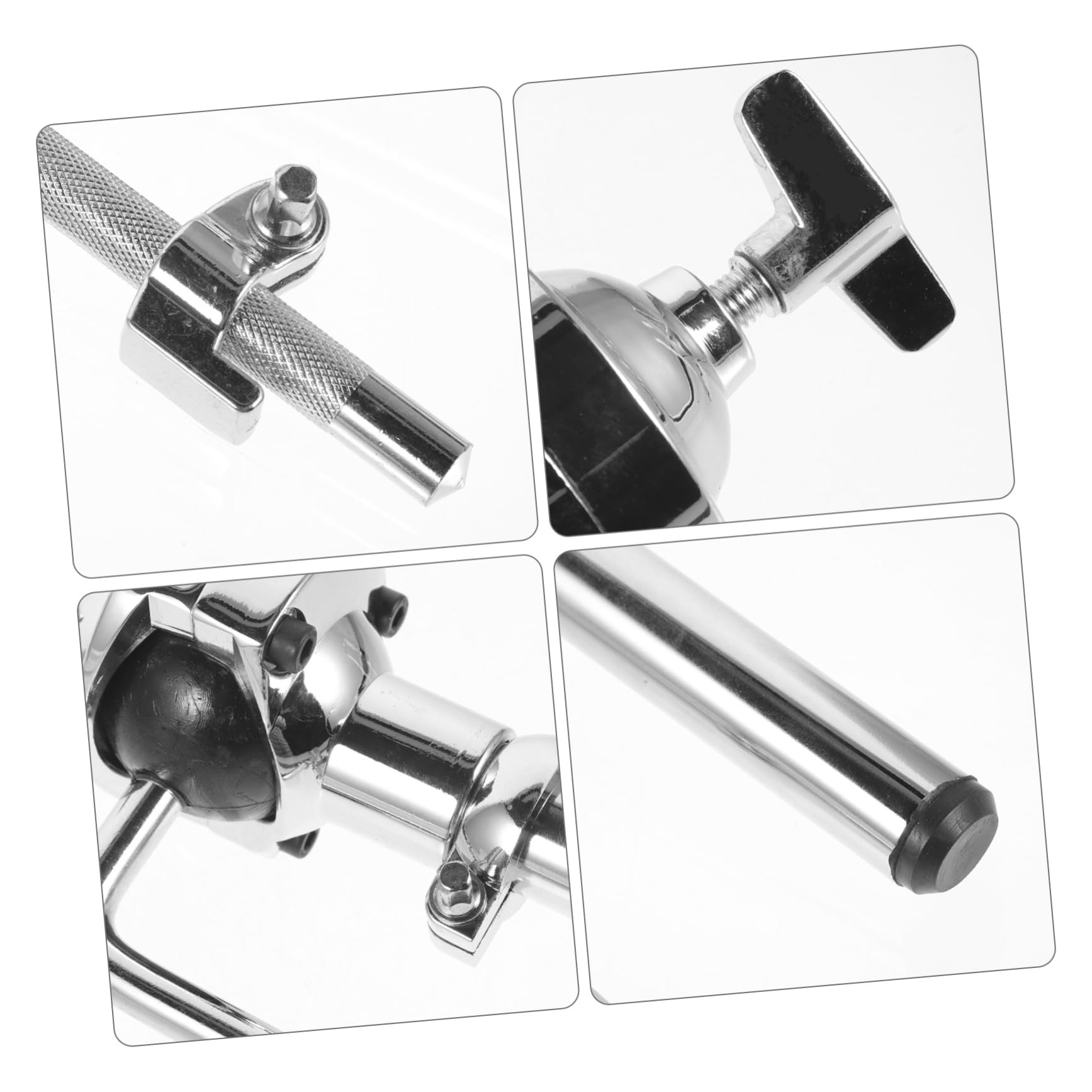 Vicasky Supporto Batteria Tom Singolo Braccio in Lega Di Zinco Compatibile Con Set Batteria Facile Da Montare E Smontare Per Strumenti a Percussione