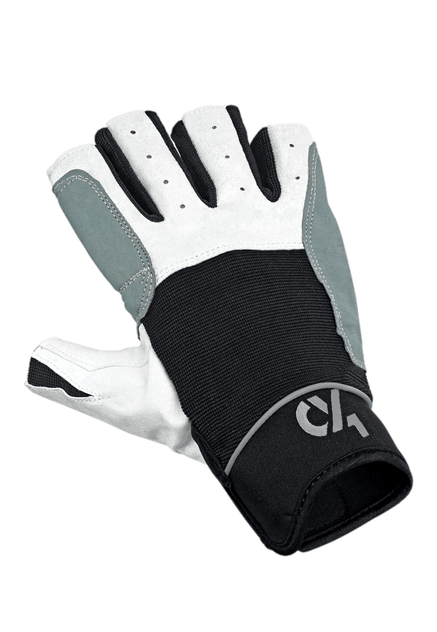crazy4sailing Segelhandschuhe Herren & Damen Regatta – Profi Kurzfinger für Segeln, Kajak & Fahrrad – Maximaler Grip durch High-Tech Verstärkung – Ergonomisch & Abriebfest