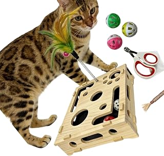 Wood Post Featuring Grinding Function for Safe and Easy Claws Care File Toy