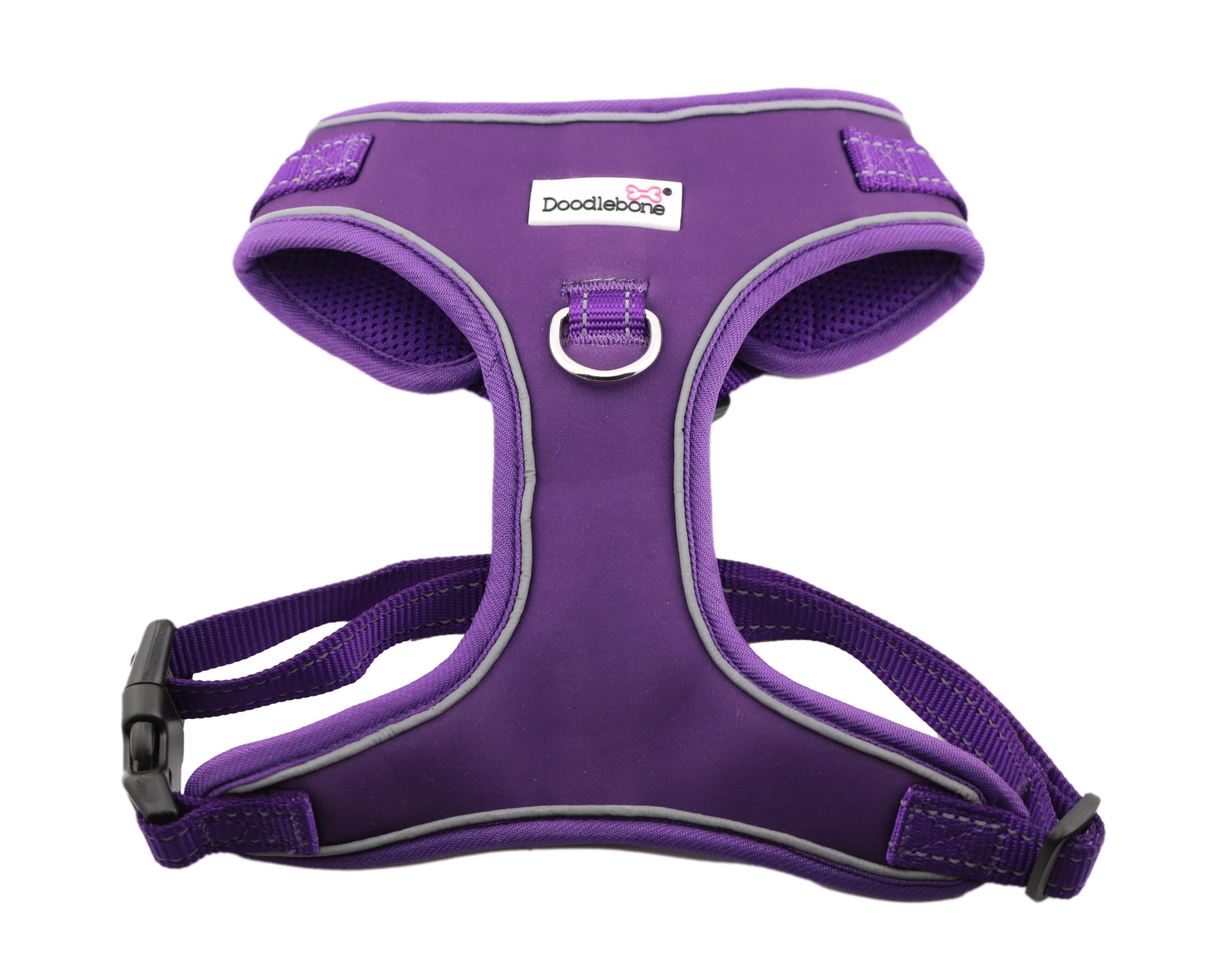 Doodlebone, Adjustable Airmesh Harness, Over Head Dog Harness with Adjustable Neck and Chest, Dual D Rings