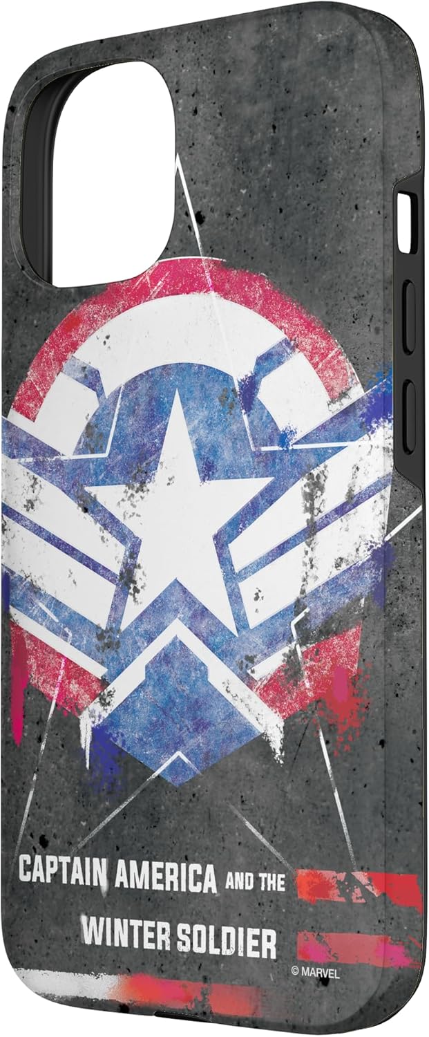 Marvel Captain America and the Winter Soldier Spray Paint Case for iPhone 15