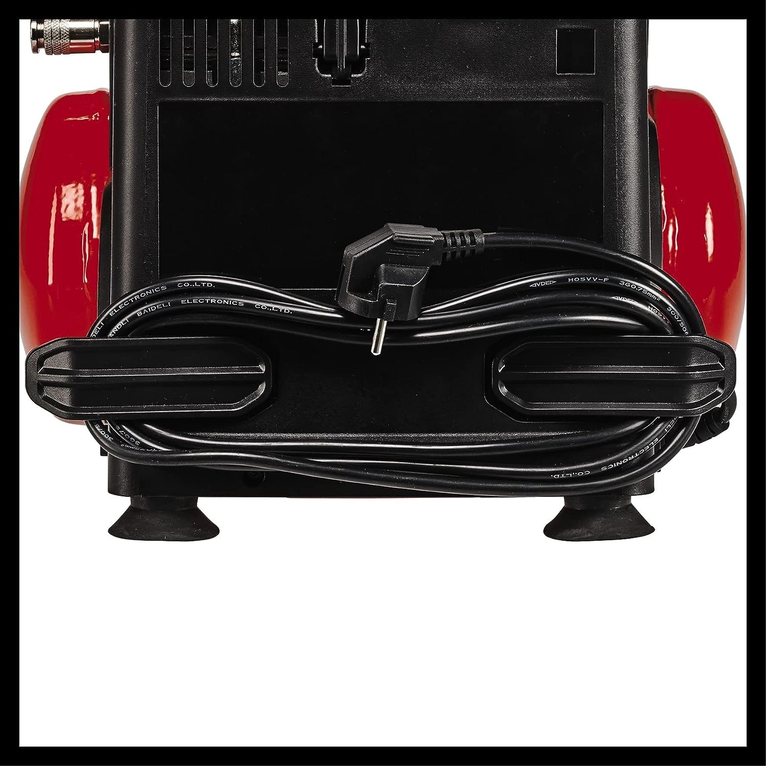 Einhell Kompressor TC-AC 190/6/8 (1,2 kW, max. 8 bar, 190 L/min Ansaugleistung, 6 Liter Tank, ölfreie Pumpe, Manometer, Schnellkupplung)
