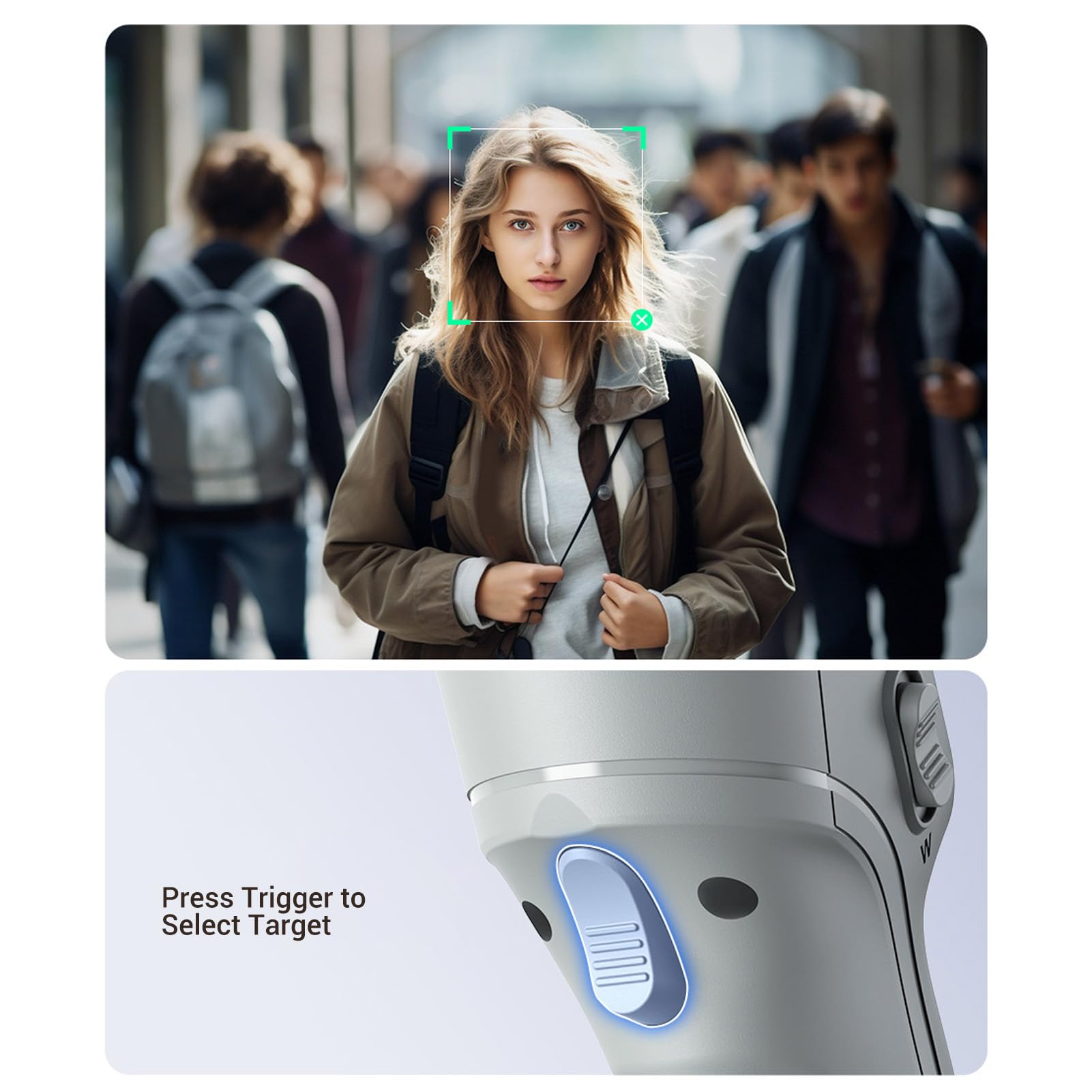 Bewinner Estabilizador de Teléfono de 3 Ejes con Trípode, Luz de Relleno, Palo Selfie Bluetooth, Seguimiento de Objetos Faciales AI, Batería de 3600 MAh, Estabilizador de Grabación de Vídeo