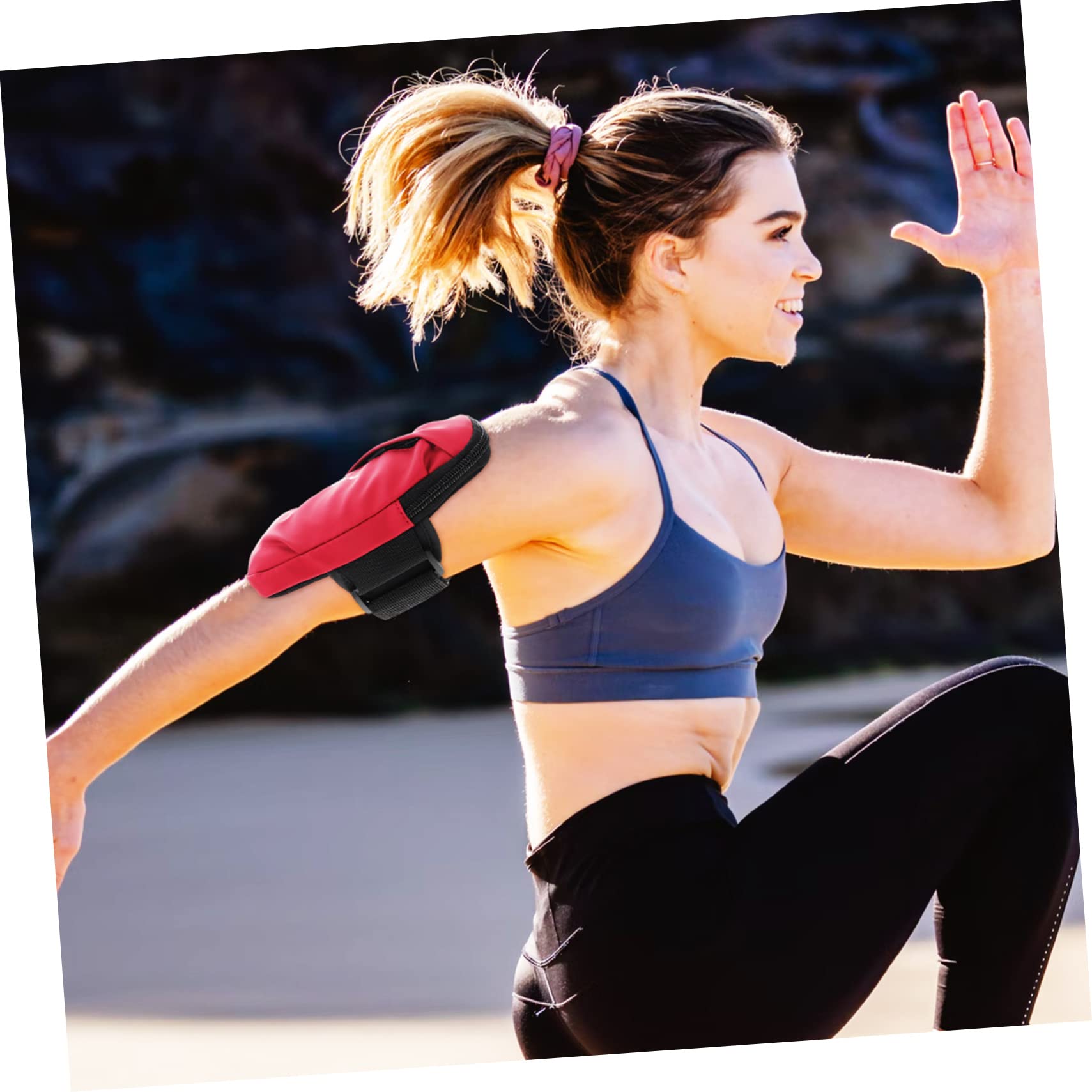 Gatuida 4pièces De Sport pour Téléphone Portable Brassard De Course Étanche avec Double Zip pour Arm Pouch pour Jogging Et Activités Extérieures