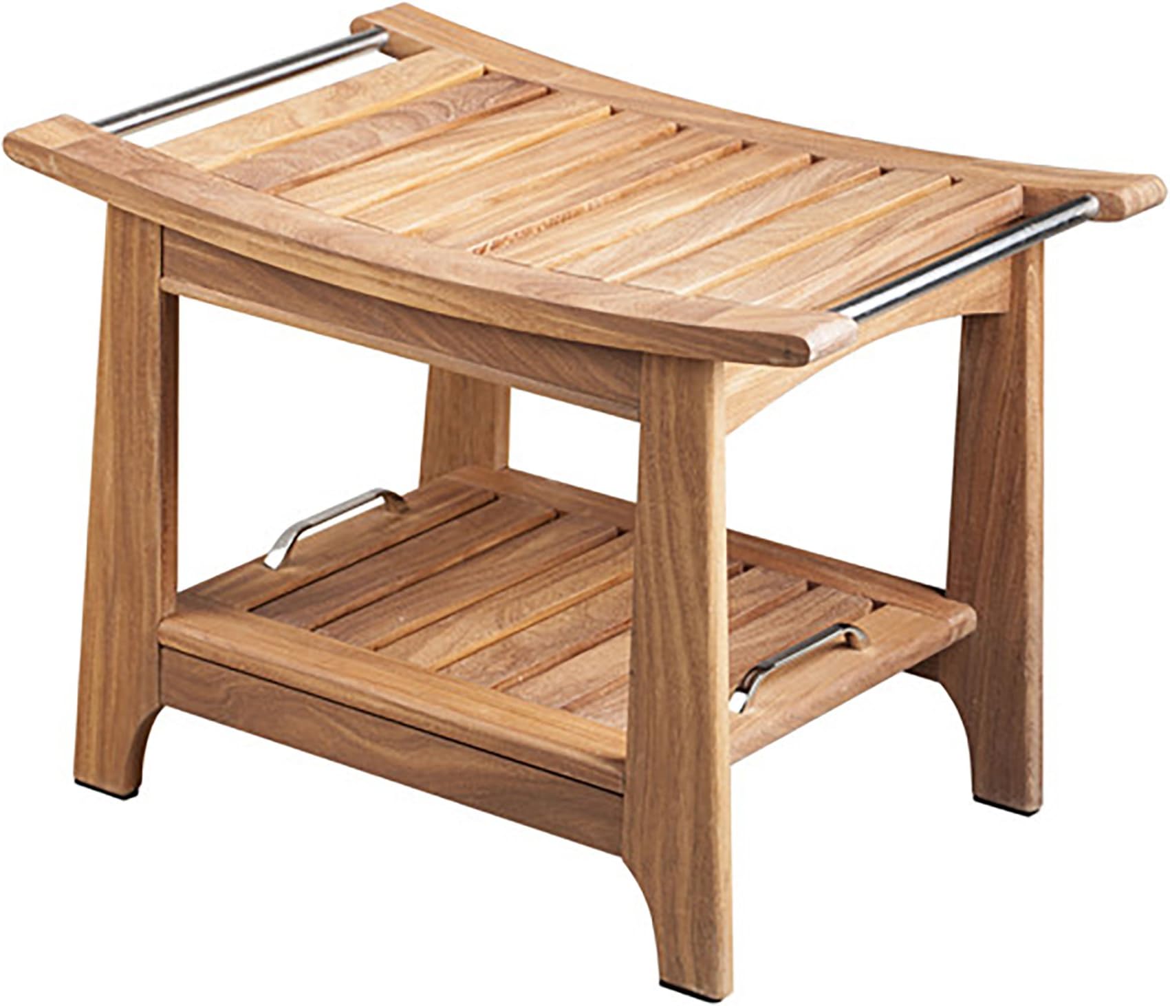 SA5046 Teak Shower and Sauna Bench with Storage