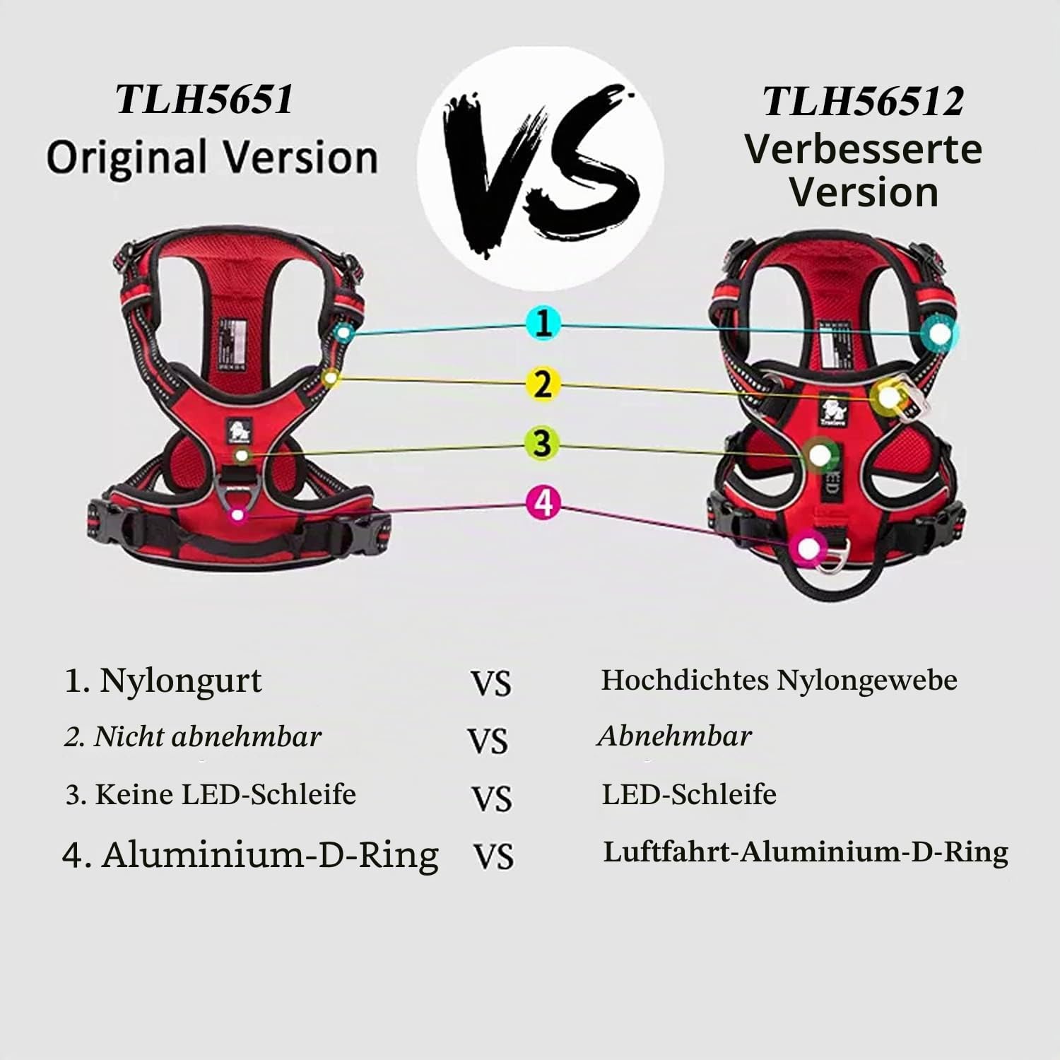 True Love Hundegeschirr, kein Ziehen, verstellbar, reflektierend, weiches Nylon, für kleine und große Haustiere, TLH56512 (XL, Braun)