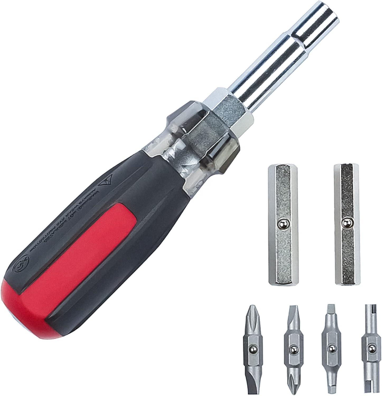 48-22-2881 13-in-1 Multi Cushion Grip Screwdriver Fits For Screwdriver Replacement, Multibit Driver Bit Features 13 Unique Functions