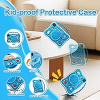 Vista 5 de Tableta para niños, tableta de 10.1 pulgadas para niños de 3 a 10, tableta educativa de aprendizaje para niños pequeños Android 14, 8 GB de RAM+64