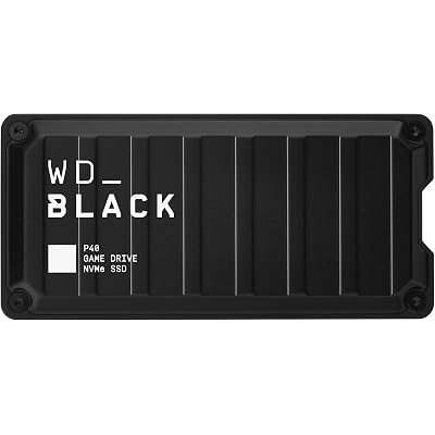 Western Digital 1TB P40 Game Drive SSD - Up to 2,000MB/s, RGB Lighting, Portable External Solid State Drive , Compatible with Playstation, Xbox, PC, & Mac - WDBAWY0010BBK-WESN
