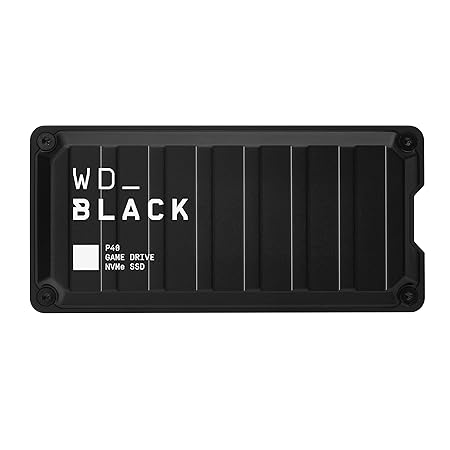 WD_Black P40 Game Drive 500GB, 2000MB/s R, 2000MB/s W, USB 3.2 Gen2X2, Customisable RGB Lighting for Desktop, Mac, Gaming Console