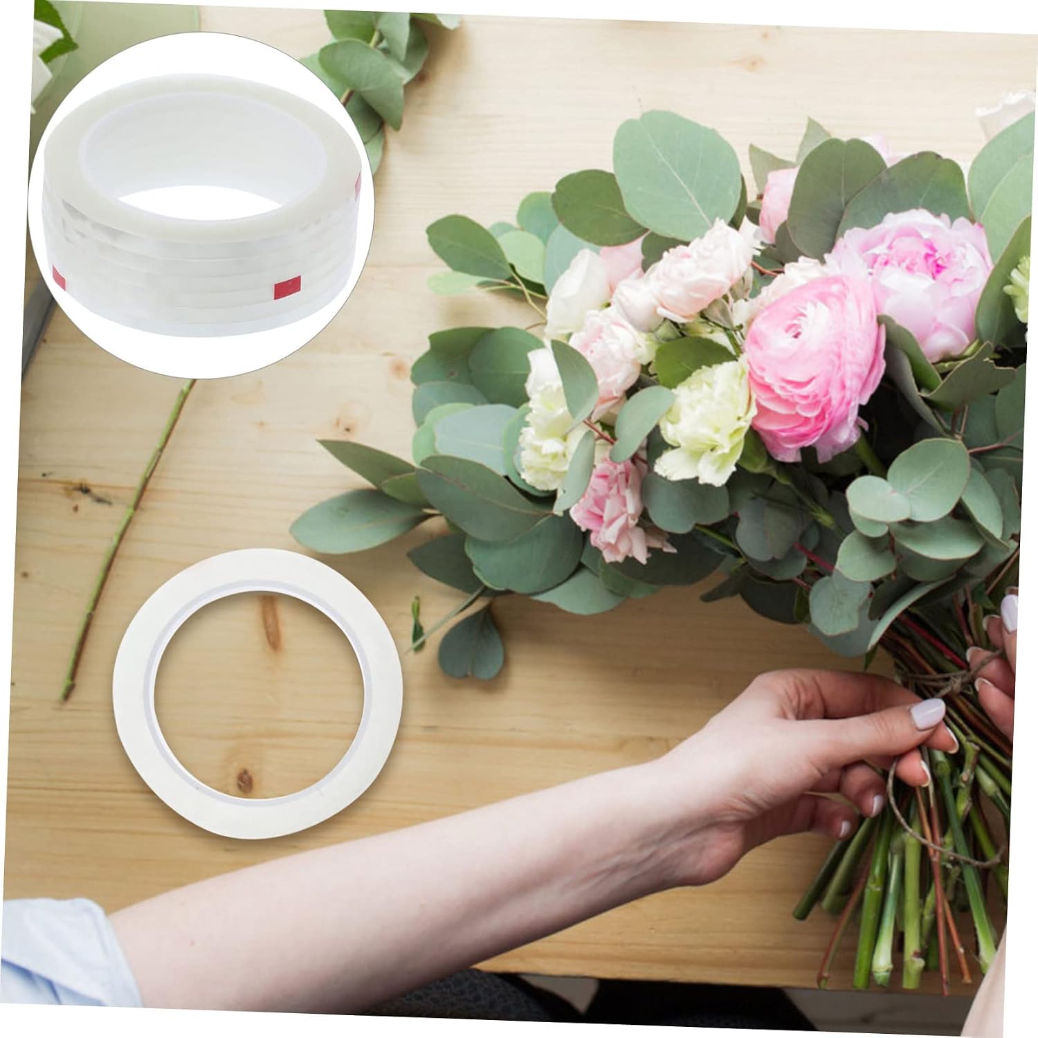 6rolls Craft Tapes for Flowers Floral Tape Flower Wrapping Packaging Random Color