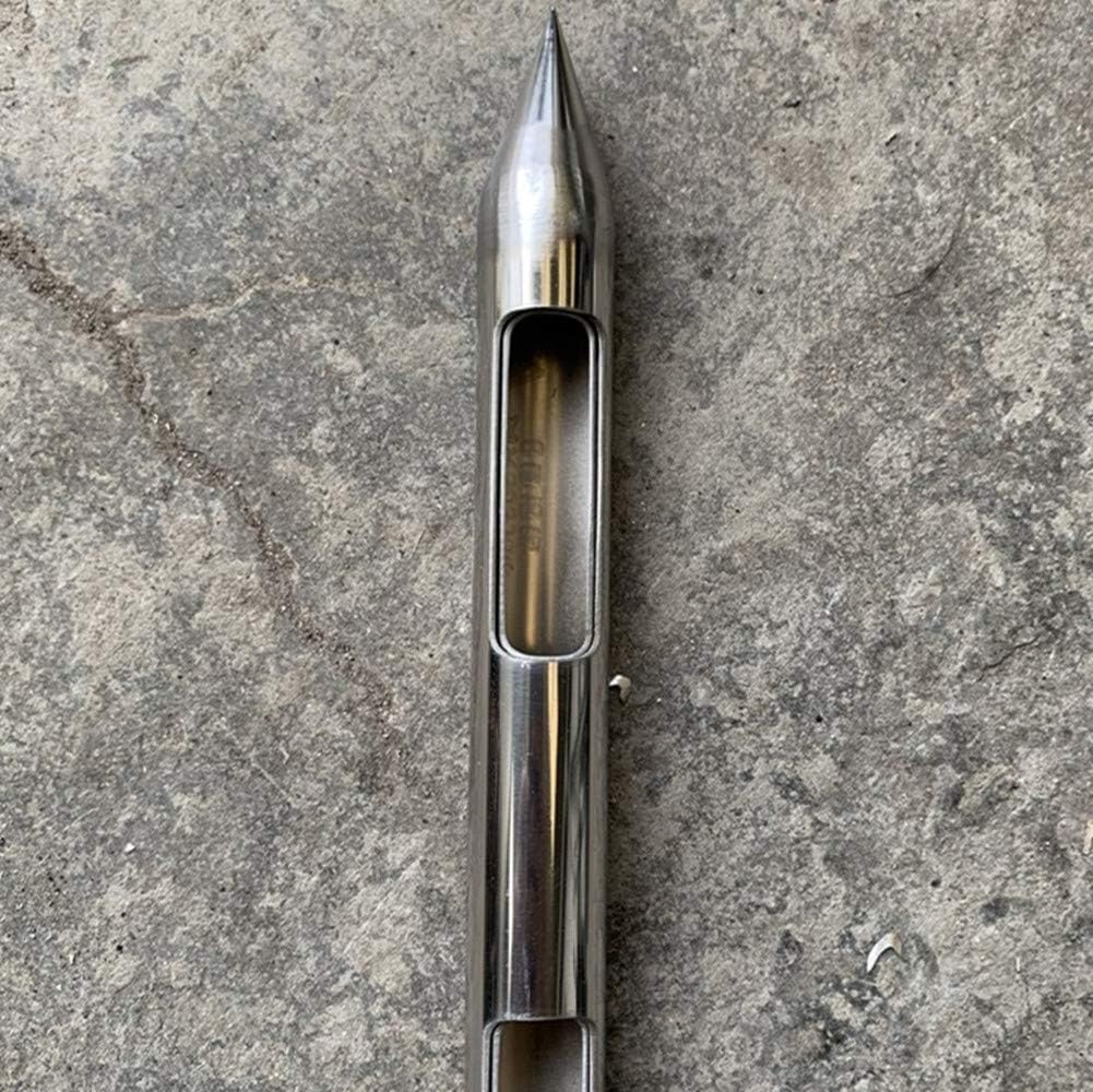 Sonda próbnika proszku ze stali nierdzewnej uchwyt obrotowy granulat sonda ziarna próbki próbnika, 3 gniazda (rozmiar: D38 mm x dł. 1,5 m)