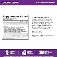 Vista 3 de Optimum Nutrition Amino Energy Polvo: Uva Concord (65 Porciones) con Essential Amino Energy Plus Electrolitos Bebida Espumosa: Uva (12 Latas) - Pack