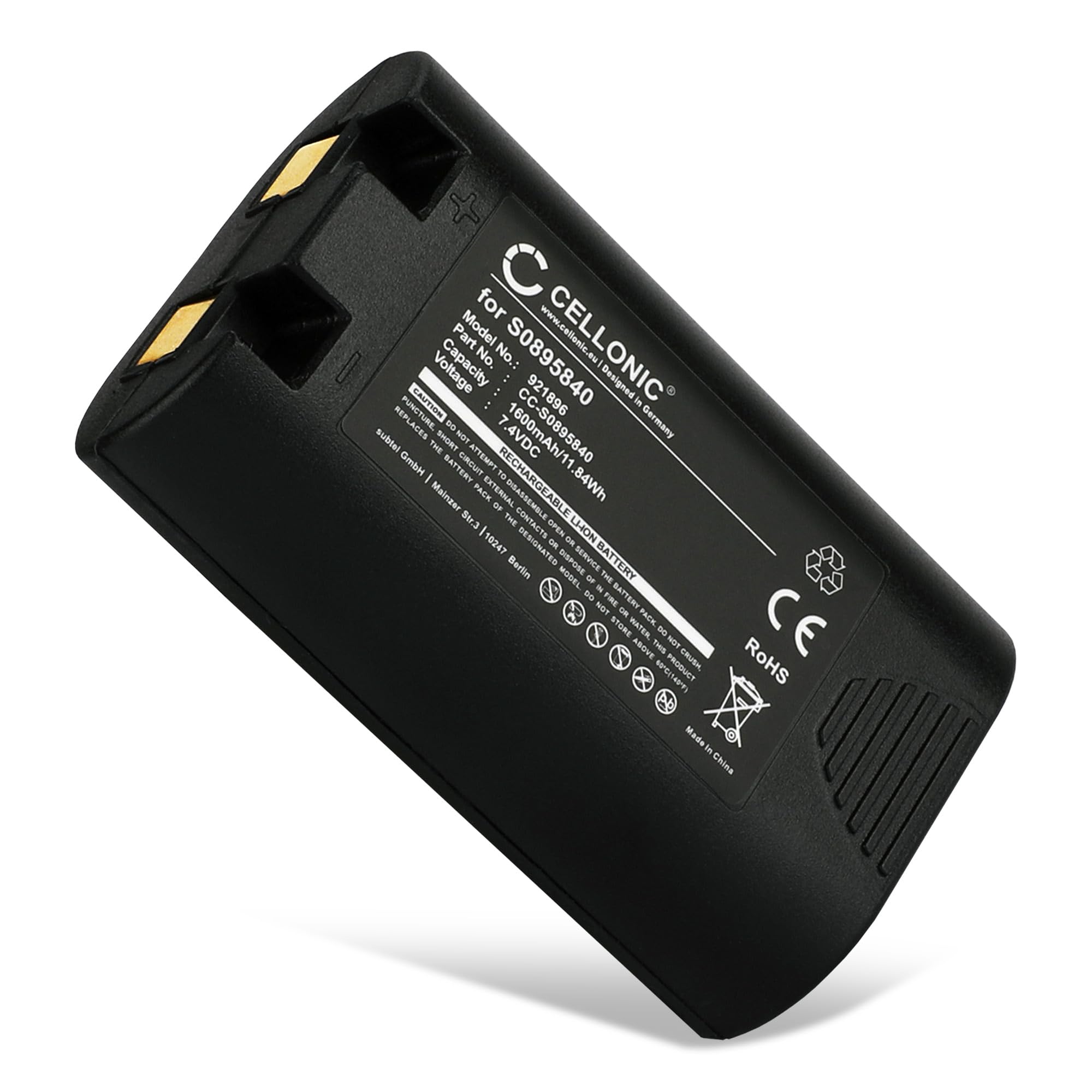 CELLONIC 1x Battery compatible with Dymo 1759398, 3M PL200, Dymo Rhino 5200