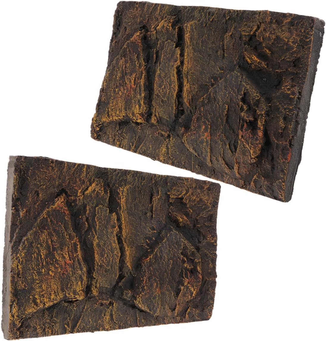 2pcs PU Aquarium Background Boards for Turtle Tank and Terrarium Simulation Decor Fresh Chic Design for Reptile Tank Decoration