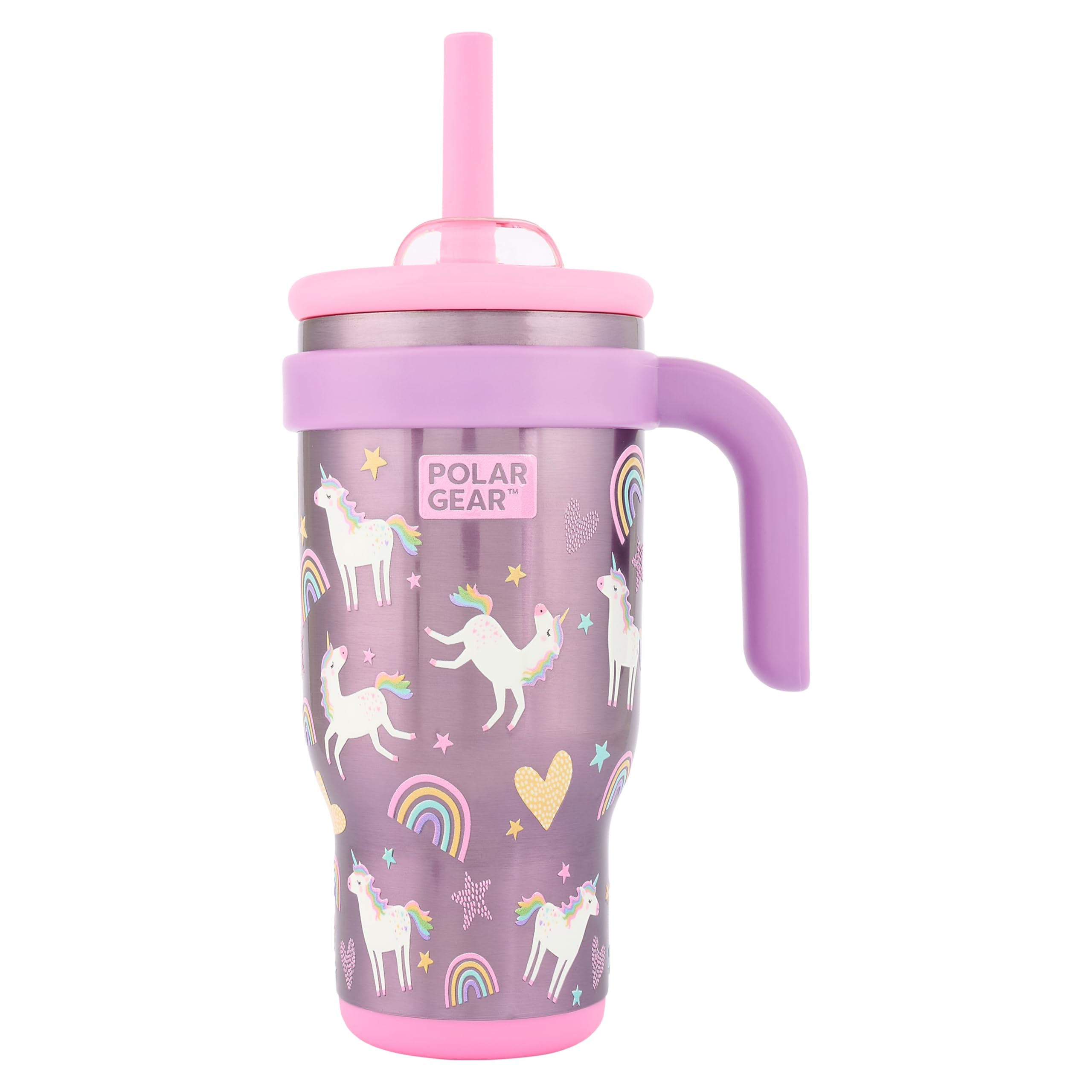 Polar Gear 520ml Travel Insulated Tumbler with Straw and Lid - Spill-Proof