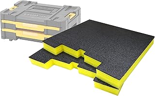 Shadow Foam TSTAK/ProStack Drawers Inserts - [Yellow 30mm Twin Pack] Perfect fit for DeWalt TSTAK Drawers & Stanley Prostack Drawers | Fantastic for Hand Tools, Power Tools & Tool Storage