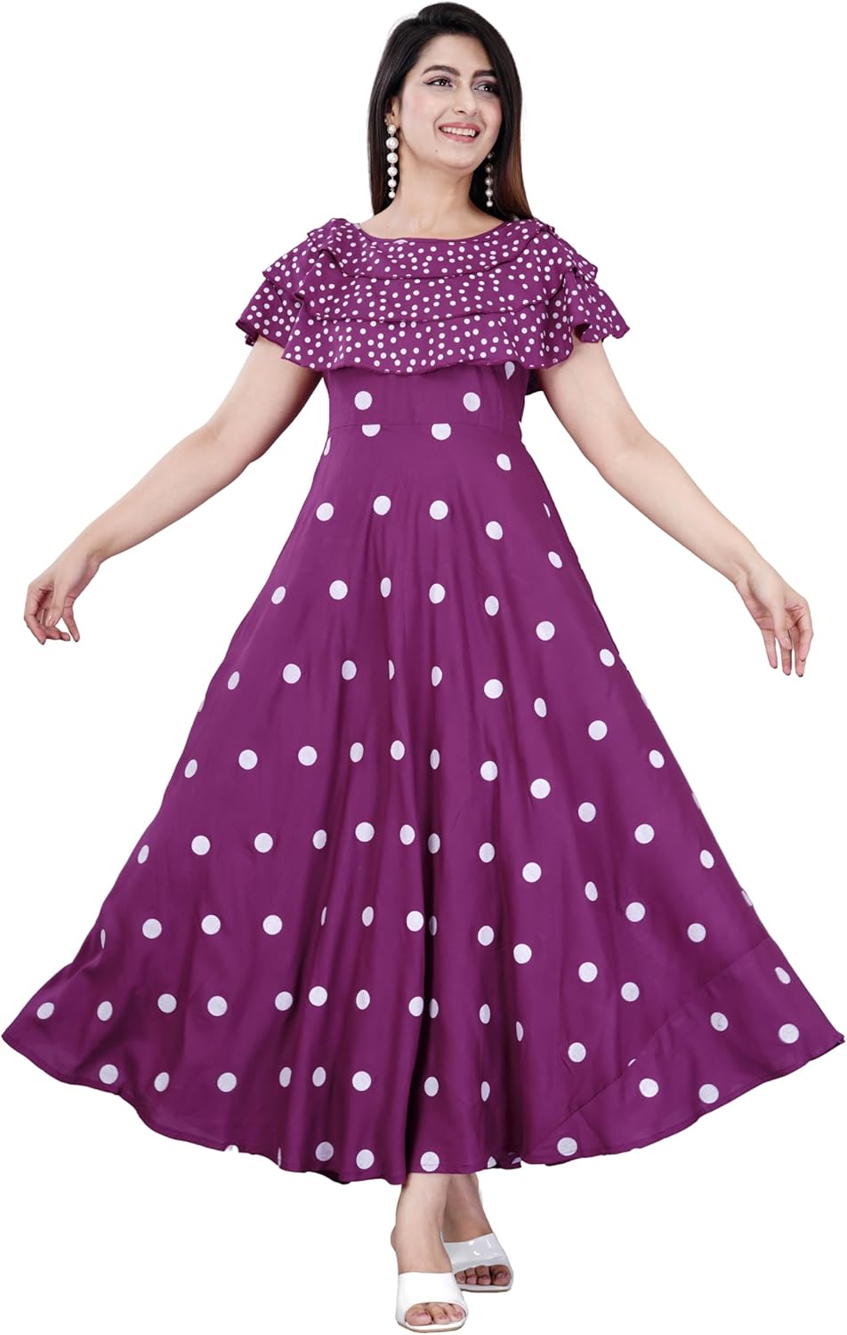 Sophia-Art Rayon Floral Print Only Kurti Dress for Women and Girls Elegant Indian Ethnic Wear Traditional Weeding outfits