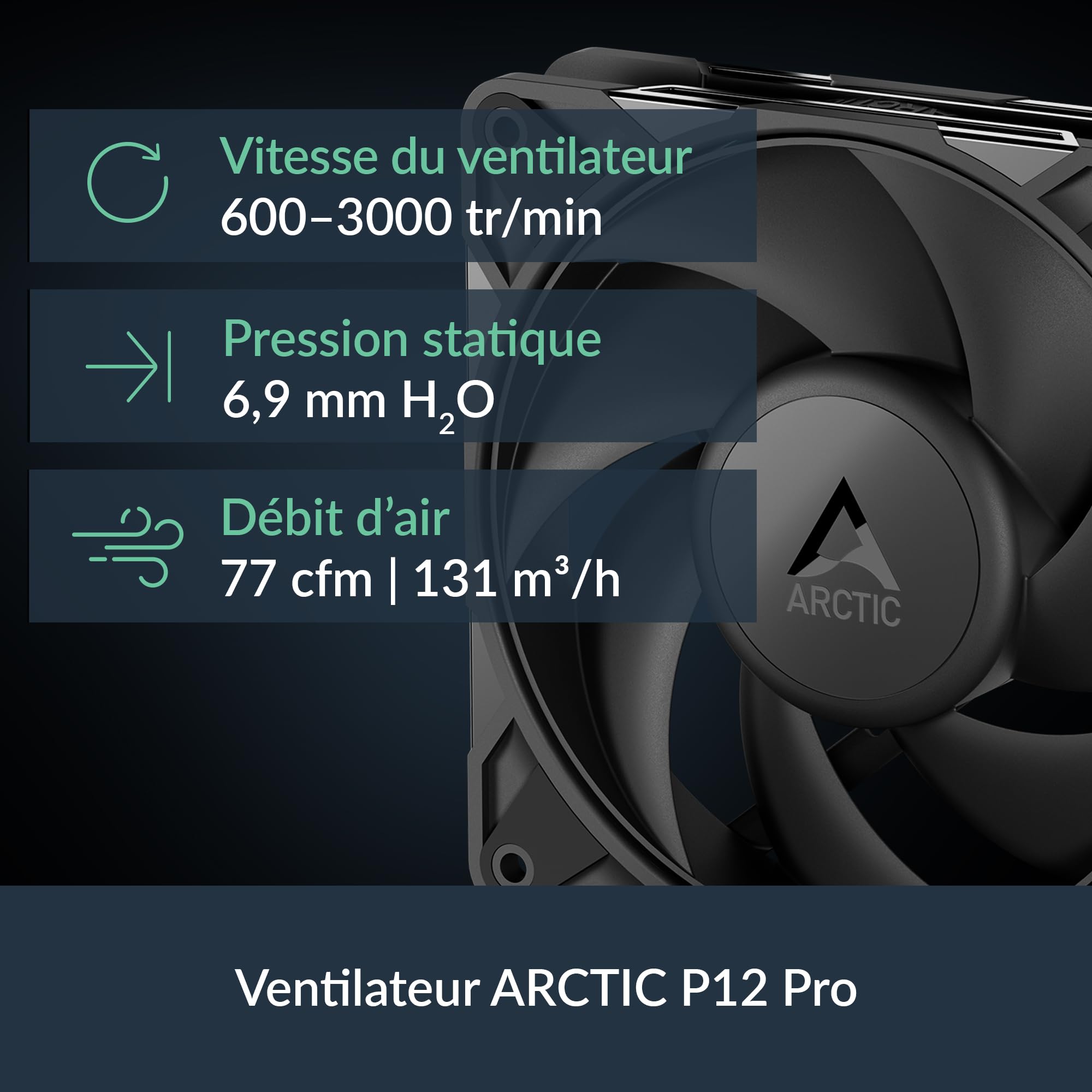 ARCTIC Liquid Freezer III Pro 240 - Refroidisseur CPU AIO, 2 x 120 mm refroidissement à eau, Radiateur da 38 mm, Pompe PWM, ventilateur VRM, AMD AM5/AM4, Intel LGA1851/1700 Cadre de contact - Noir