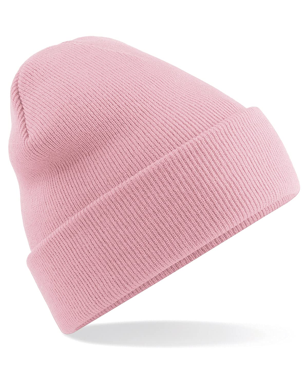 4Sp Unisex Pink Soft Knit Cuffed Beanie Hat (Pink)