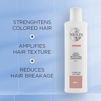 Nioxin 3-Part System | System 3 | Coloured Hair with Light Thinning Hair Treatment | Scalp Therapy | Hair Thickening Treatment