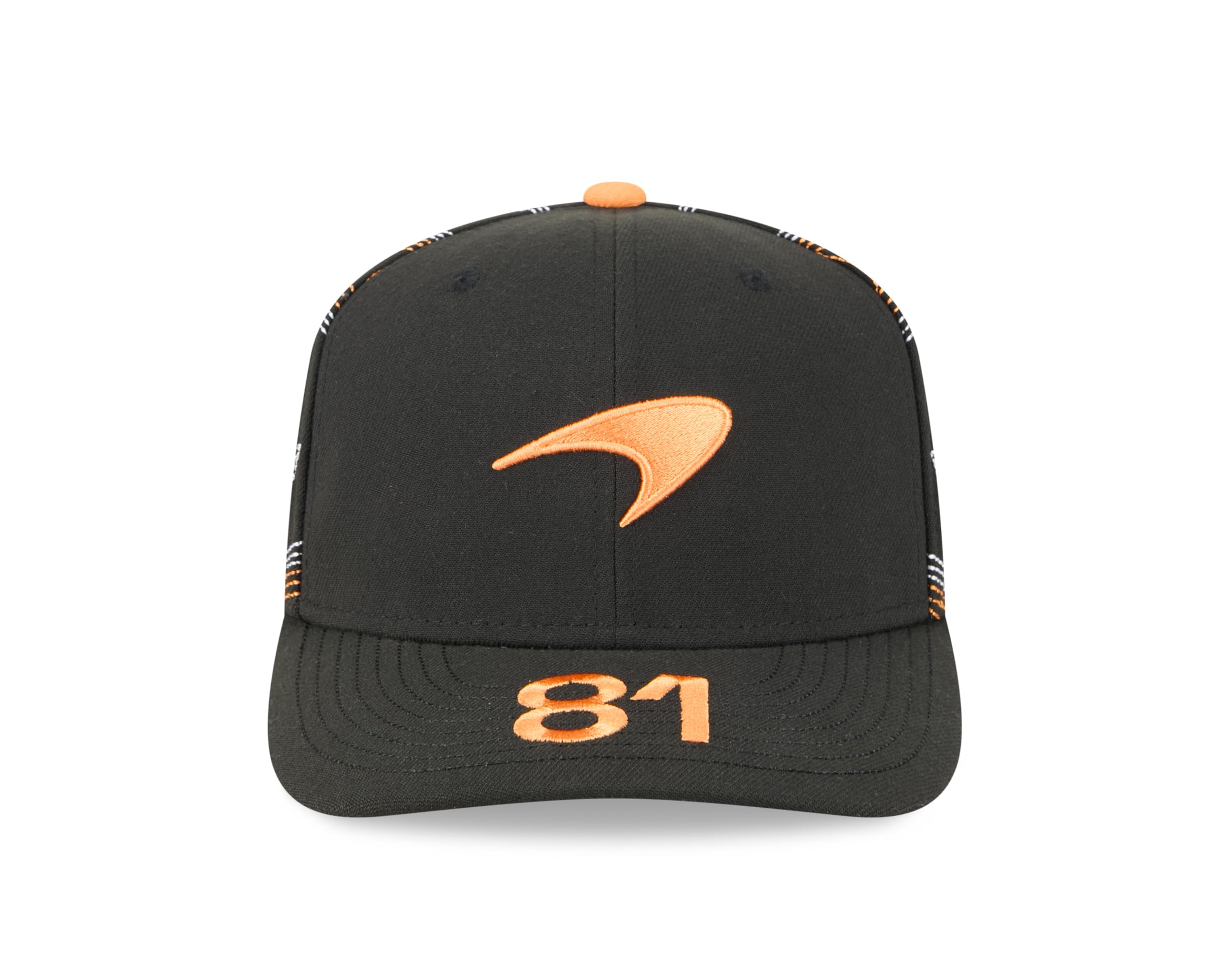 New Era McLaren F1 Team Offizielle 2025 Merchandise Austin Texas USA GP Special Edition Oscar Piastri Drivers Baseball Cap Schwarz