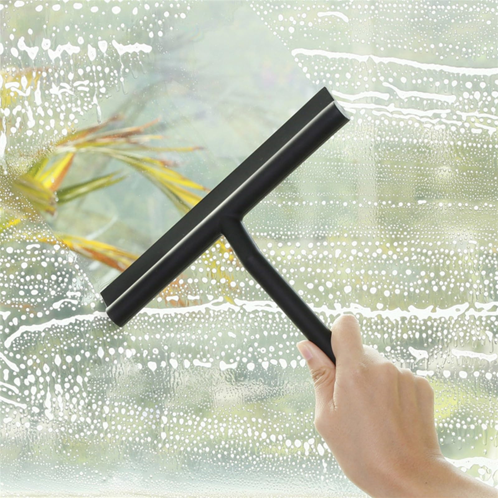 Rasquetas para Ducha, Escobilla de Cristal for Ducha, plástico, 2000 Gramos, Negro, Talla única