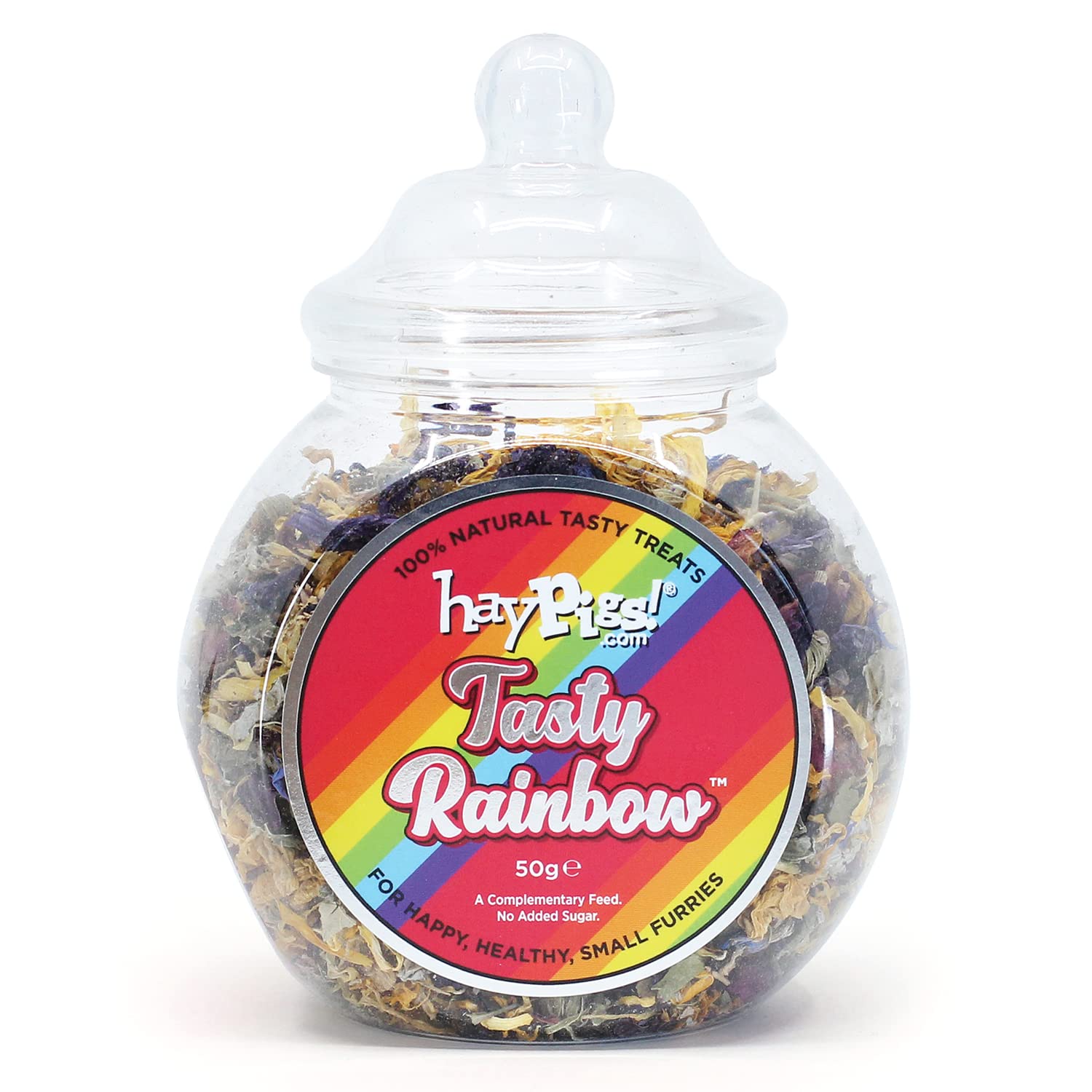 HayPigs! Pig 'n' Mix Tasty Rainbow 50g Guinea Pig Treats - Rabbit Treats Also Great for Rat, Hamster or as Tortoise Treat for Boredom Breaker - Guinea Pig Gifts