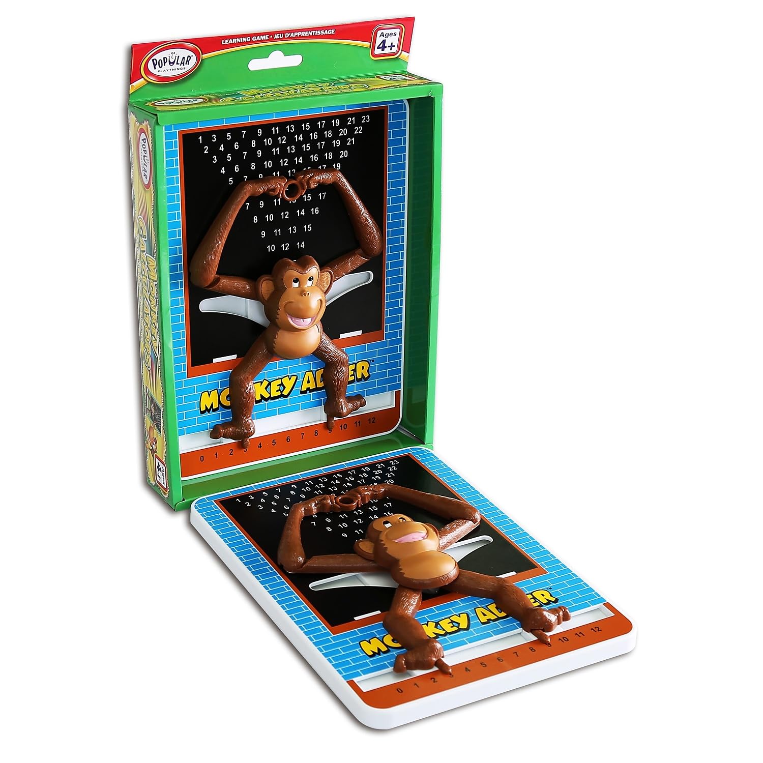 POPULAR PLAYTHINGS Monkey Addition Calculator, Math Learning Toy for Children Ages 4 and Older