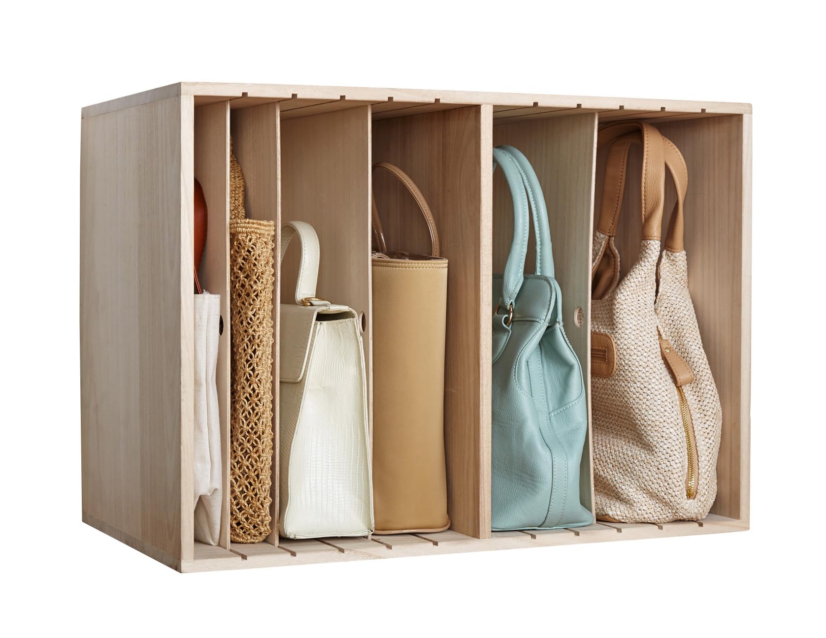 桐　バック収納棚 バッグ収納 桐製 マルチクローゼット収納 約幅76cm （ ラック