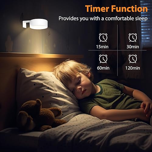 Miniatura 8 de 6 luces de imagen que funcionan con pilas, luz LED magnética para pintura con control remoto regulable y temporizador, 3 modos de iluminación, luz