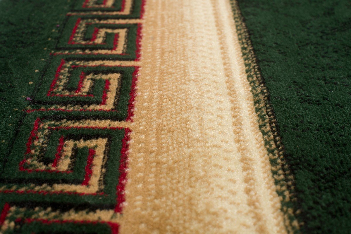 Tapiso Atlas dywan z krótkim włosiem, designerski, nowoczesny, abstrakcyjny, czworokątny, kwiatowy, grecki wzór, zielony, kremowy, do salonu, jadalni, Ökotex 160 x 230 cm