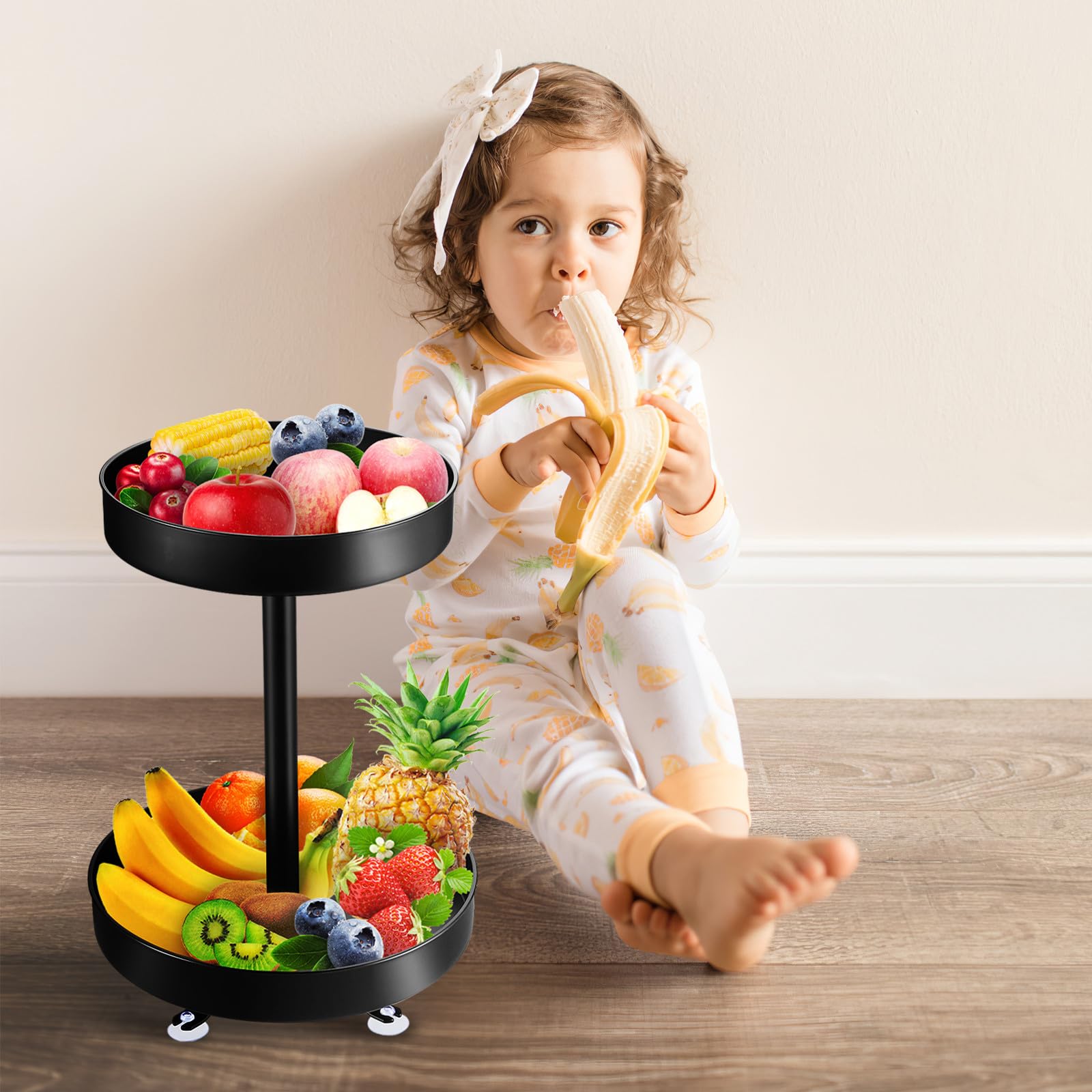 DOITOOL Estante Giratorio para Condimentos de 12 Pulgadas, Organizador de Cocina Bordes Elevados, Carrusel Rotativo para Almacenamiento de Especias, Porta Condimentos para Hogar