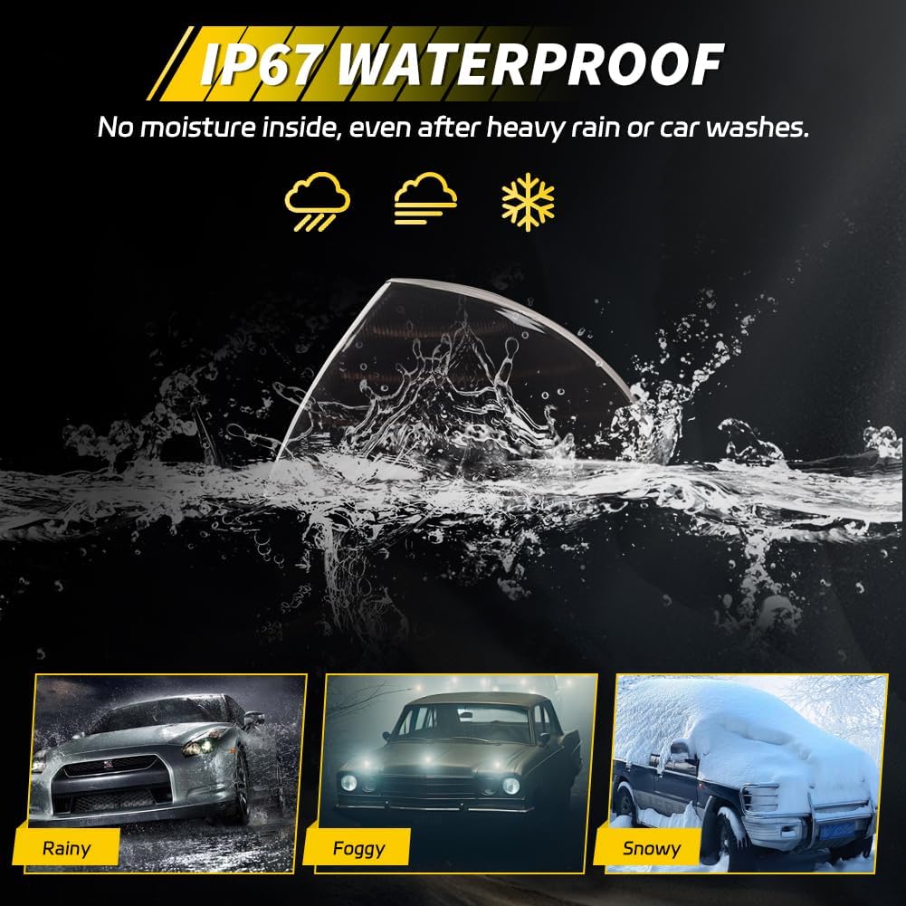 Front Parking Corner Side Marker Light Compatible with B-M-W 3-Series E46 4-Door Sedan Pre-LCI Pre-Facelift 1999 2000 2001, Amber LED Sequential Turn Signal Light & DRL, 2 PCS, Smoked Lens