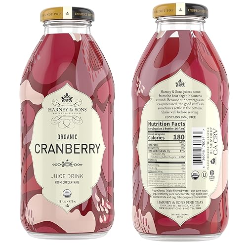 Miniatura 2 de Harney & Sons Jugo, arándano orgánico, 16 onzas (paquete de 12)