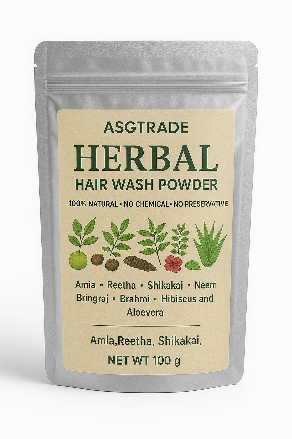 amla reetha shikakai herbal hair wash powder, 100% natural formula, chemical free, banefical and acient formula for hair fall, dandruff & split ends