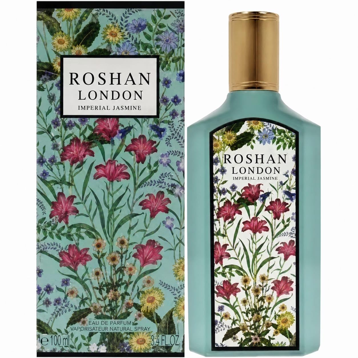 Eau De Parfum compatible with Gucci Flora Gorgeous Jasmine, 100ml, Floral Spray, Long Lasting, for Women-image-48