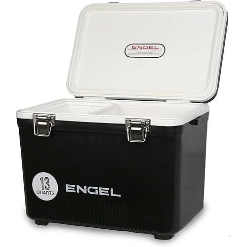 ENGEL 13qt Leak-Proof, Air Tight, Drybox Cooler and Small Hard Shell Lunchbox for Men and Women