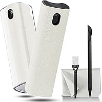 Vista 18 de 2 unidades de limpiador de pantalla en aerosol y paño para monitor de laptop y pantallas de automóvil, kit de limpieza con atomizador para pantalla