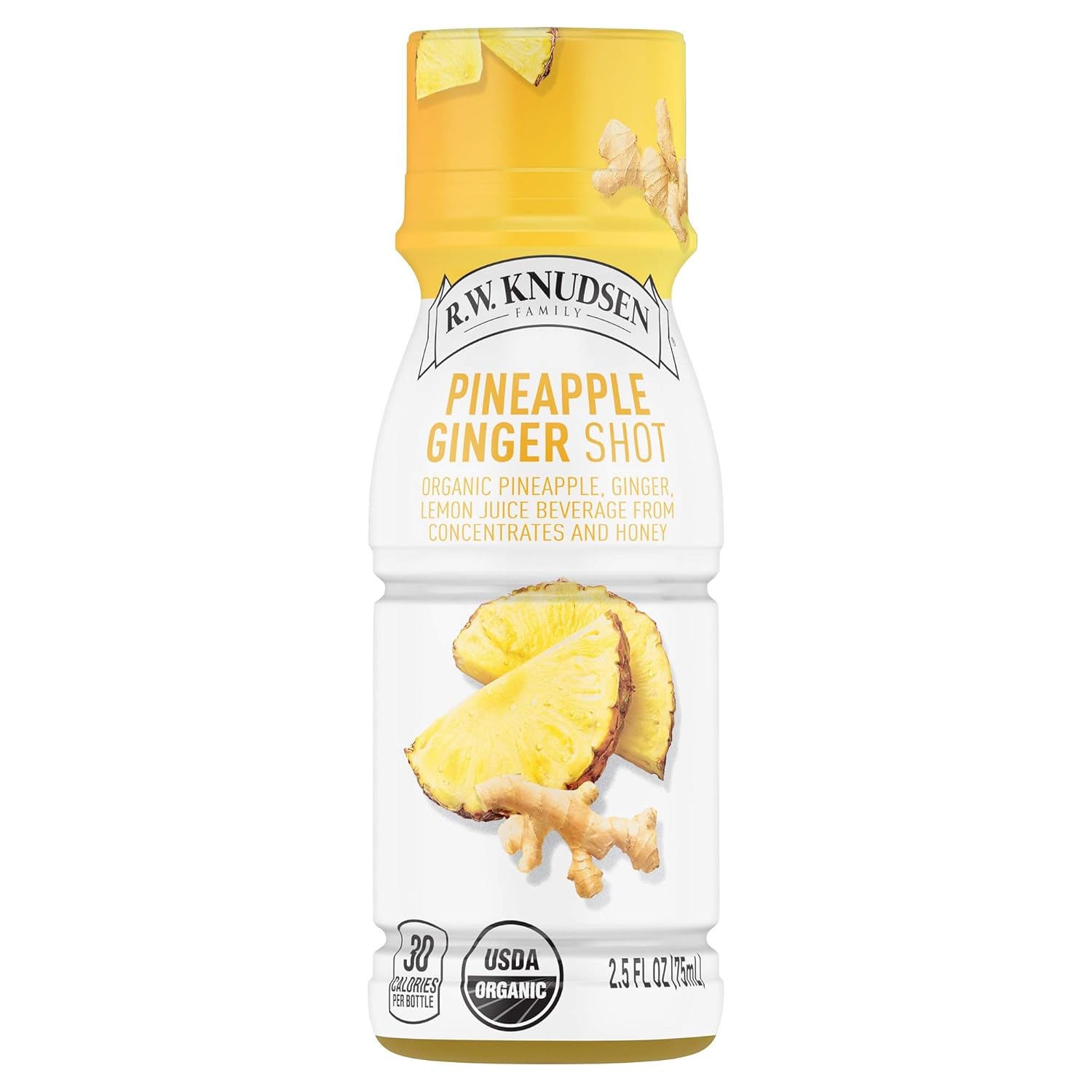 R.W. Knudsen Organic Pineapple Ginger Juice Shots, 2.5
