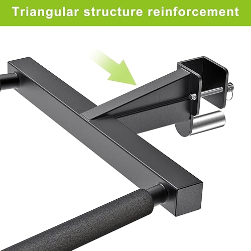 Miniatura 3 de Kipika Y-Shaped Dip Bar for Power Cage with 58" or 1" Hole - Dip Bar Attachments for Home Gym - Heavy Duty Power Rack Attachments - Squat Rack