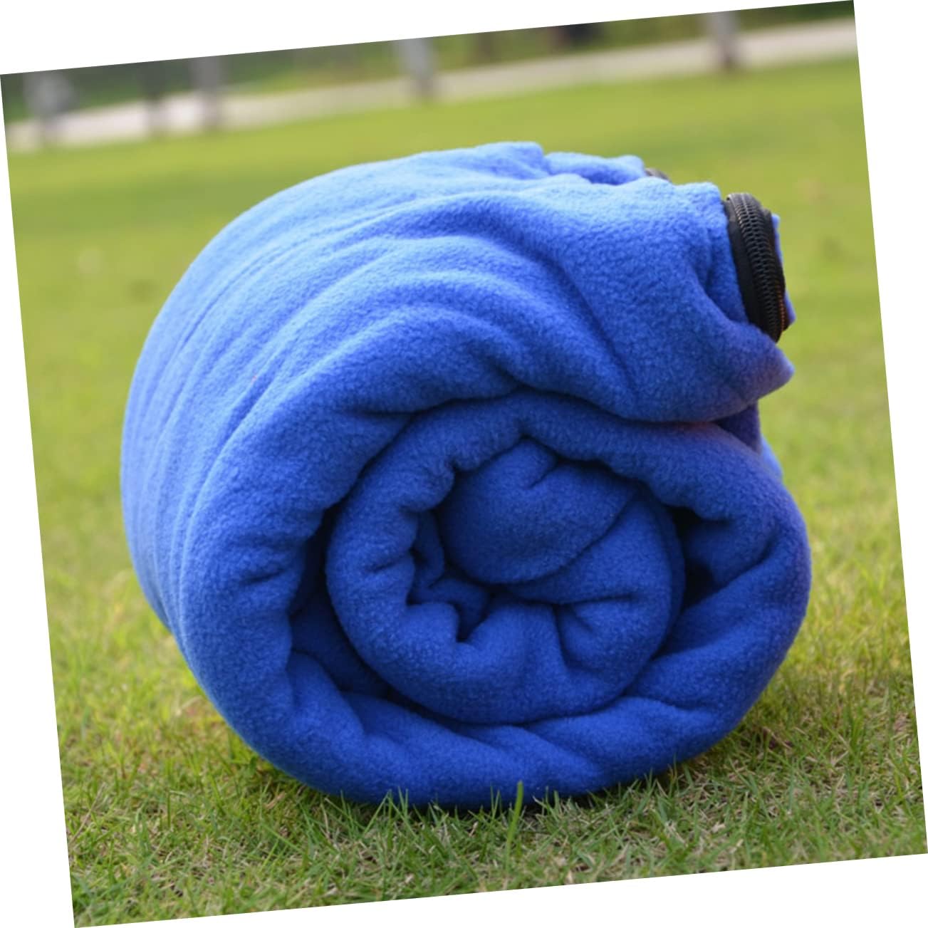 1pc Portable Fleece Camping Blanket Lightweight Breathable Picnic Pad for Outdoor Activities for Picnics Hiking and Beach Fun Dual-Sided Design Blue