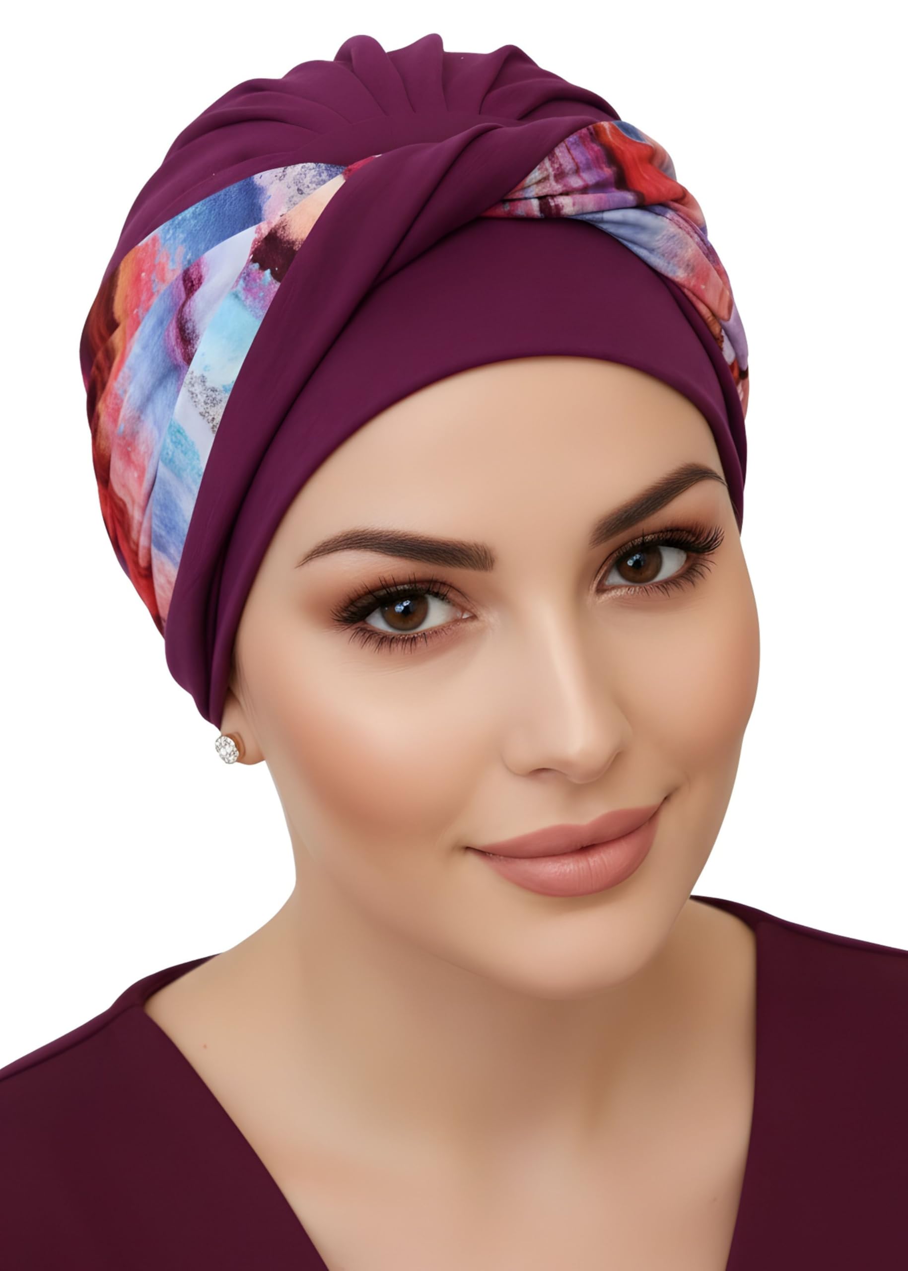 Deresina Aura Turban en bambou pour perte de cheveux, chimio