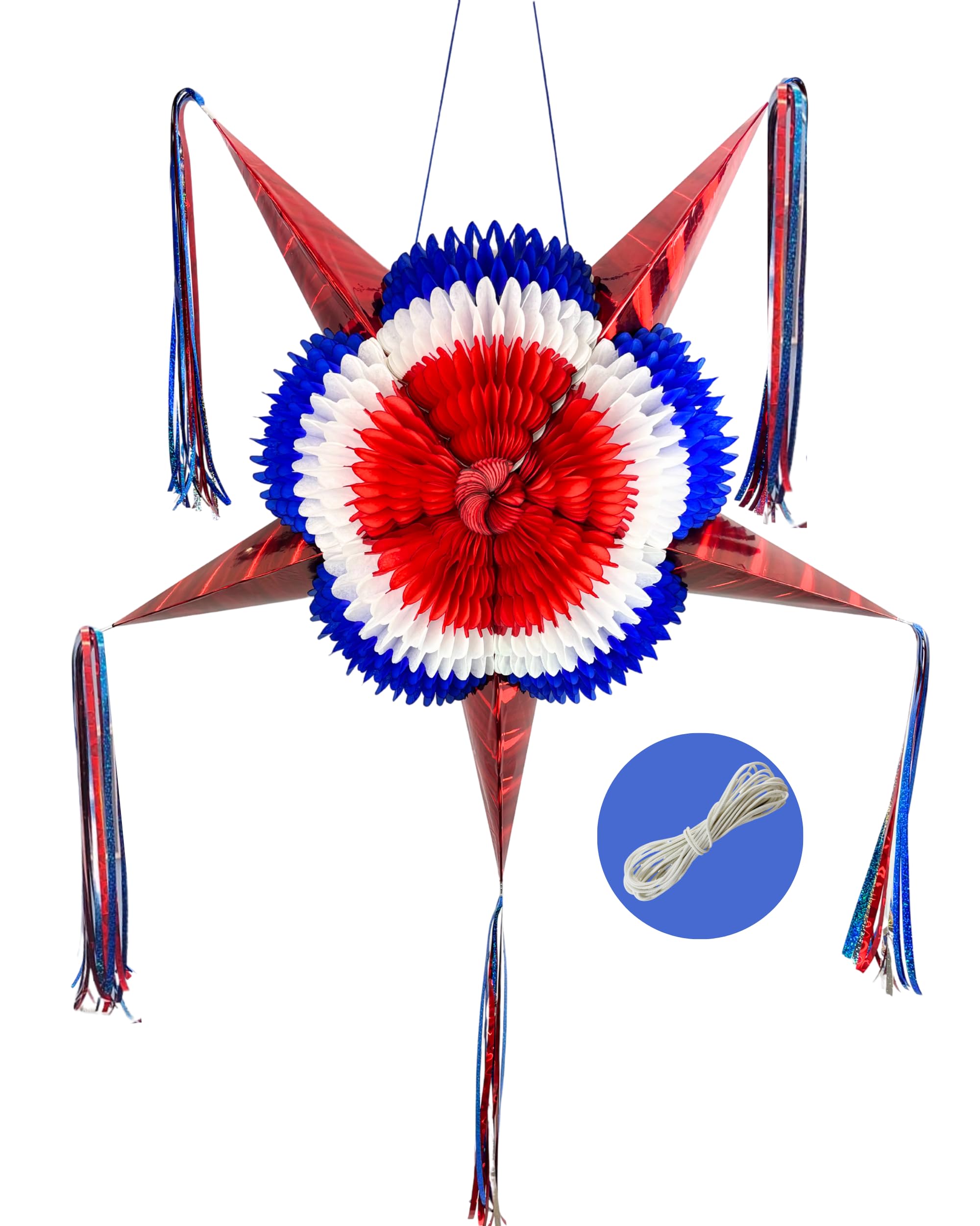 Patriotic American Flag Piñata (32