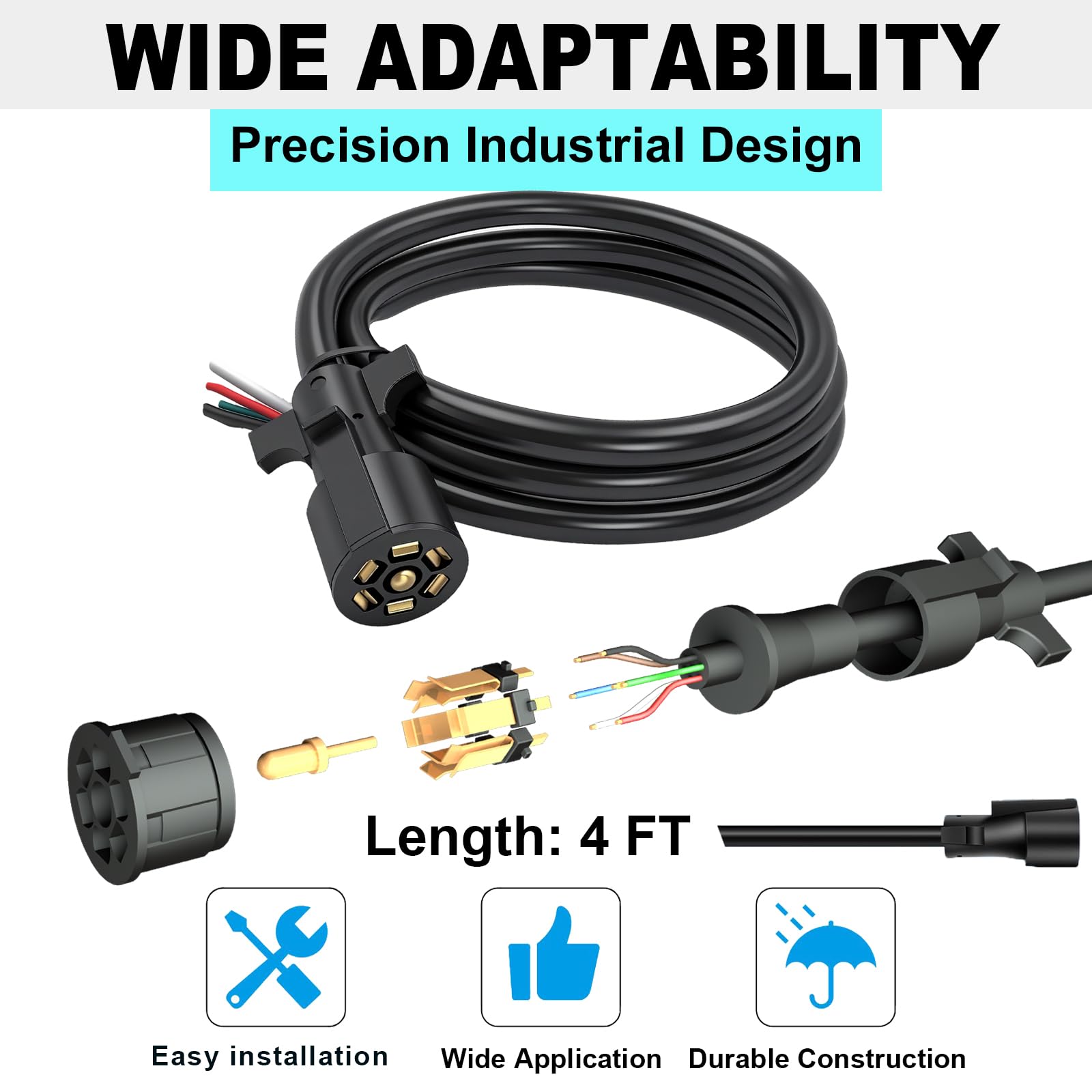 Amazon.co.jp: 7ウェイトレーラーコード 高耐久 7ウェイトレーラー